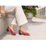 Sandale casual din piele naturala toc 3 cm - NA227RPL